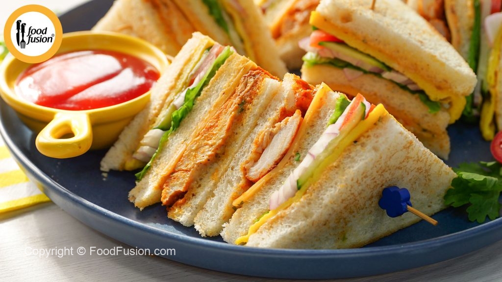 Eid Special Tandoori Club Sandwich – Food Fusion